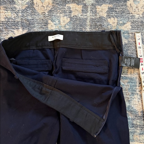 Babaton Midnight Blue Cropped Trousers 92% Cotton 8% Spandex - Picture 5 of 9